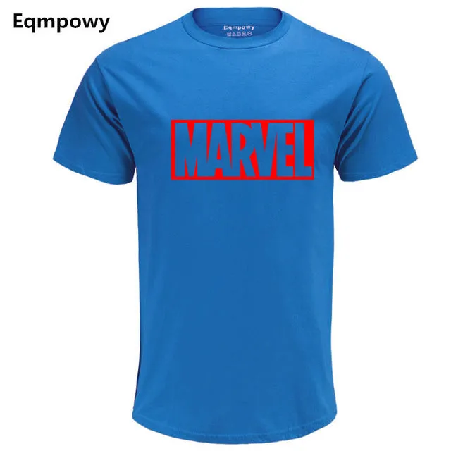 Eqmpowy 2018 New Fashion MARVEL t-Shirt men cotton short sleeves Casual male tshirt marvel t shirts men tops tees Free shipping