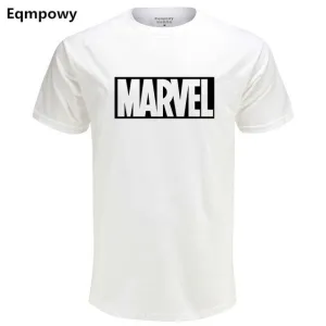 Eqmpowy 2018 New Fashion MARVEL t-Shirt men cotton short sleeves Casual male tshirt marvel t shirts men tops tees Free shipping
