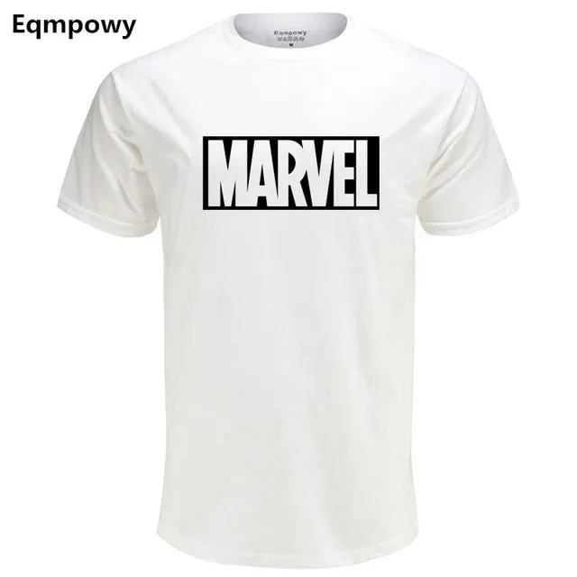 Eqmpowy 2018 New Fashion MARVEL t-Shirt men cotton short sleeves Casual male tshirt marvel t shirts men tops tees Free shipping
