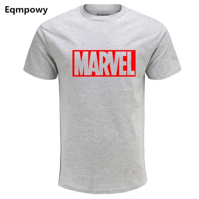 Eqmpowy 2018 New Fashion MARVEL t-Shirt men cotton short sleeves Casual male tshirt marvel t shirts men tops tees Free shipping