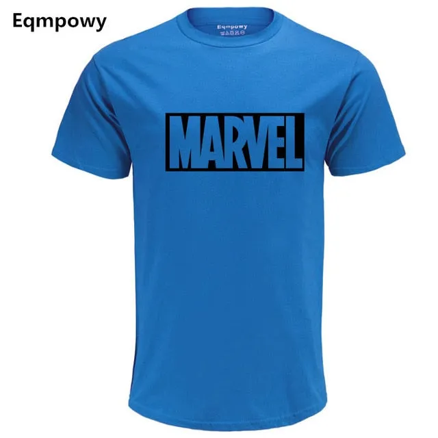 Eqmpowy 2018 New Fashion MARVEL t-Shirt men cotton short sleeves Casual male tshirt marvel t shirts men tops tees Free shipping