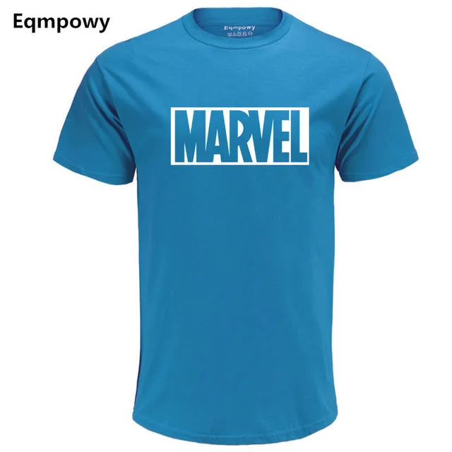 Eqmpowy 2018 New Fashion MARVEL t-Shirt men cotton short sleeves Casual male tshirt marvel t shirts men tops tees Free shipping