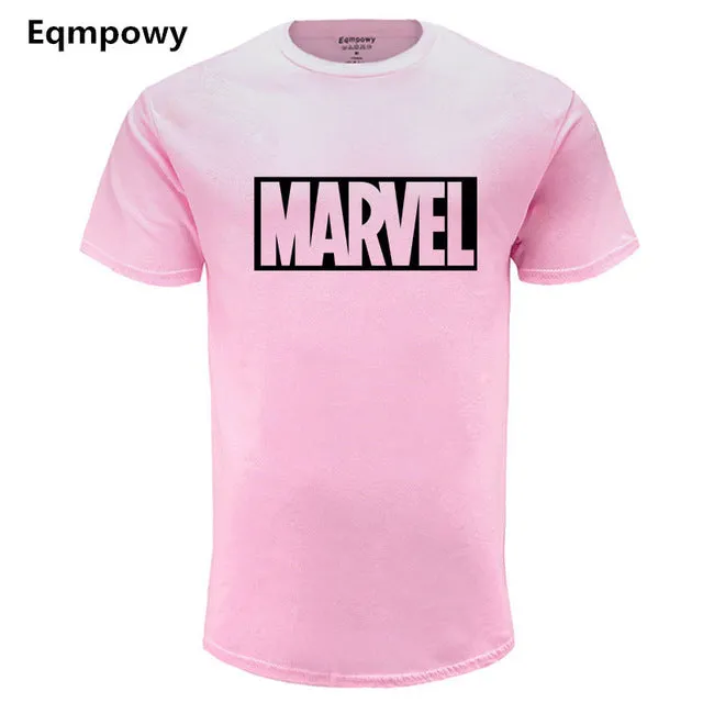 Eqmpowy 2018 New Fashion MARVEL t-Shirt men cotton short sleeves Casual male tshirt marvel t shirts men tops tees Free shipping