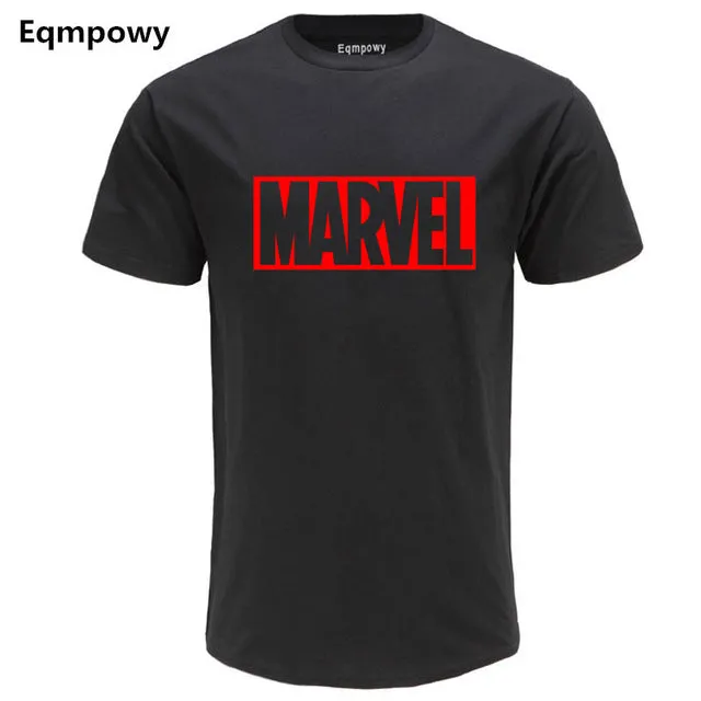 Eqmpowy 2018 New Fashion MARVEL t-Shirt men cotton short sleeves Casual male tshirt marvel t shirts men tops tees Free shipping