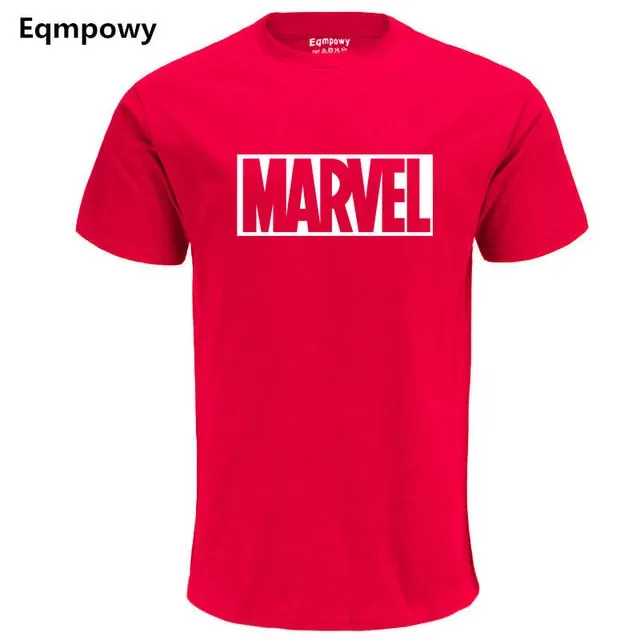 Eqmpowy 2018 New Fashion MARVEL t-Shirt men cotton short sleeves Casual male tshirt marvel t shirts men tops tees Free shipping