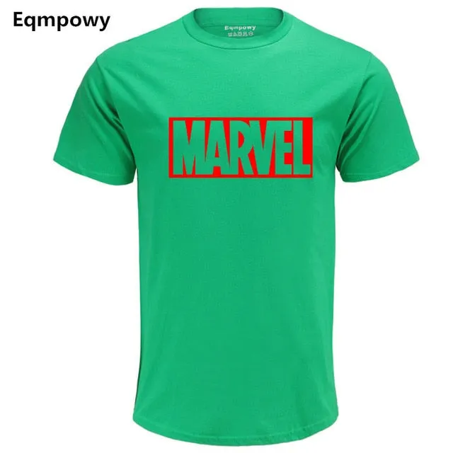 Eqmpowy 2018 New Fashion MARVEL t-Shirt men cotton short sleeves Casual male tshirt marvel t shirts men tops tees Free shipping