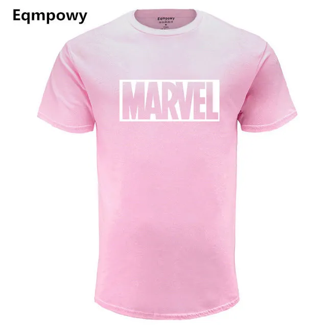 Eqmpowy 2018 New Fashion MARVEL t-Shirt men cotton short sleeves Casual male tshirt marvel t shirts men tops tees Free shipping