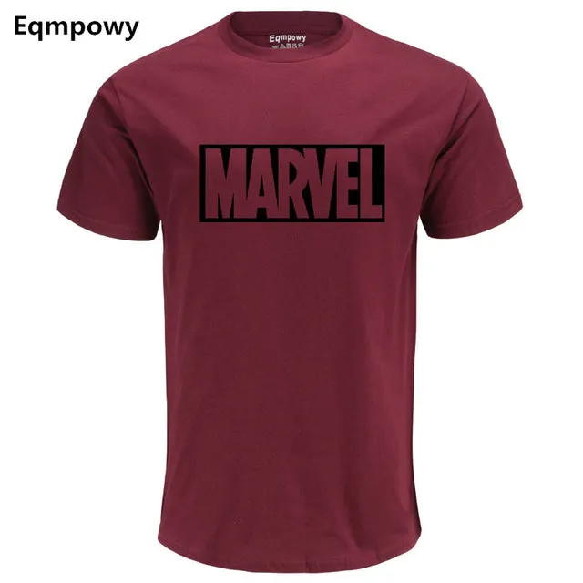 Eqmpowy 2018 New Fashion MARVEL t-Shirt men cotton short sleeves Casual male tshirt marvel t shirts men tops tees Free shipping