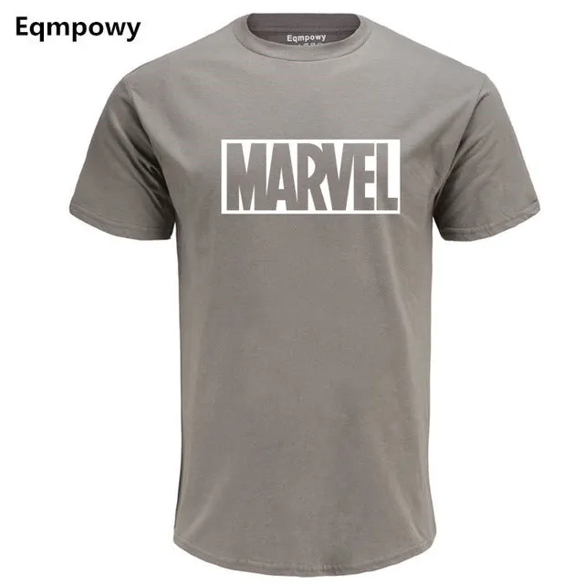 Eqmpowy 2018 New Fashion MARVEL t-Shirt men cotton short sleeves Casual male tshirt marvel t shirts men tops tees Free shipping