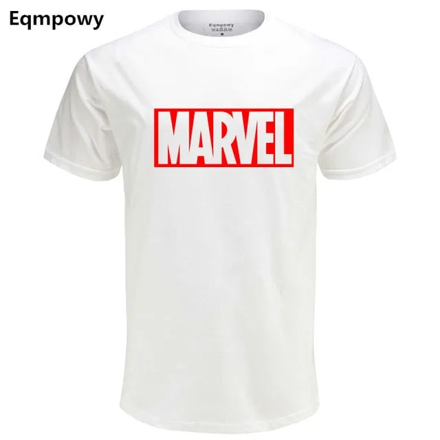 Eqmpowy 2018 New Fashion MARVEL t-Shirt men cotton short sleeves Casual male tshirt marvel t shirts men tops tees Free shipping