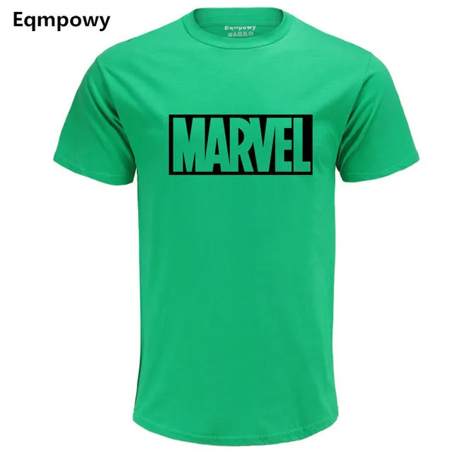 Eqmpowy 2018 New Fashion MARVEL t-Shirt men cotton short sleeves Casual male tshirt marvel t shirts men tops tees Free shipping