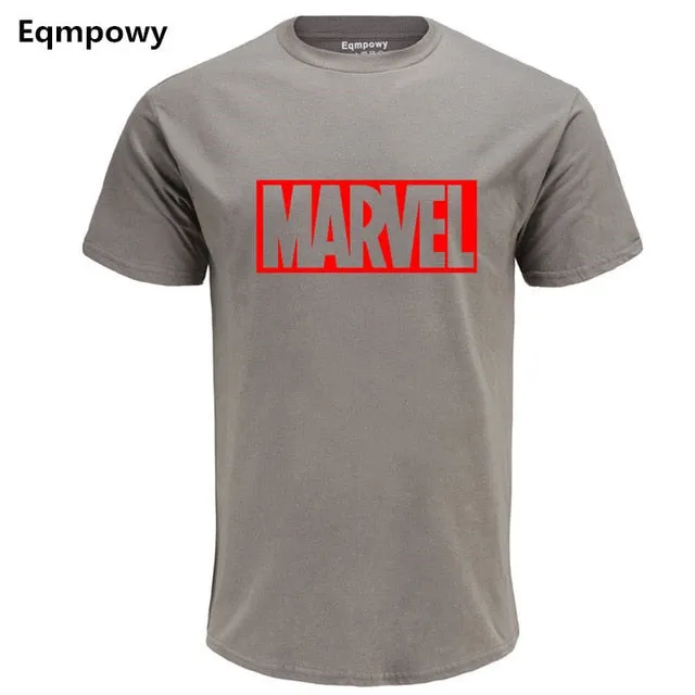 Eqmpowy 2018 New Fashion MARVEL t-Shirt men cotton short sleeves Casual male tshirt marvel t shirts men tops tees Free shipping