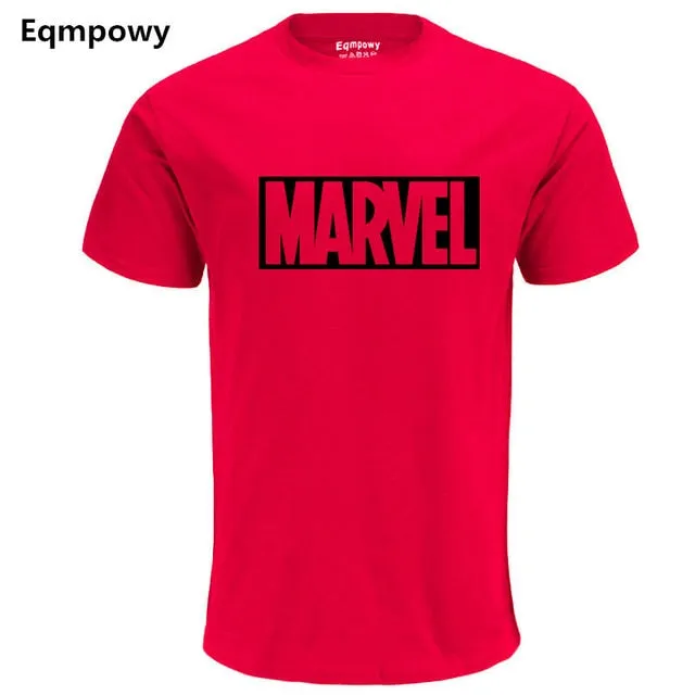 Eqmpowy 2018 New Fashion MARVEL t-Shirt men cotton short sleeves Casual male tshirt marvel t shirts men tops tees Free shipping