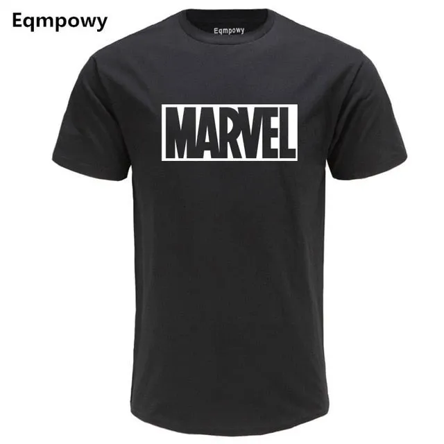 Eqmpowy 2018 New Fashion MARVEL t-Shirt men cotton short sleeves Casual male tshirt marvel t shirts men tops tees Free shipping
