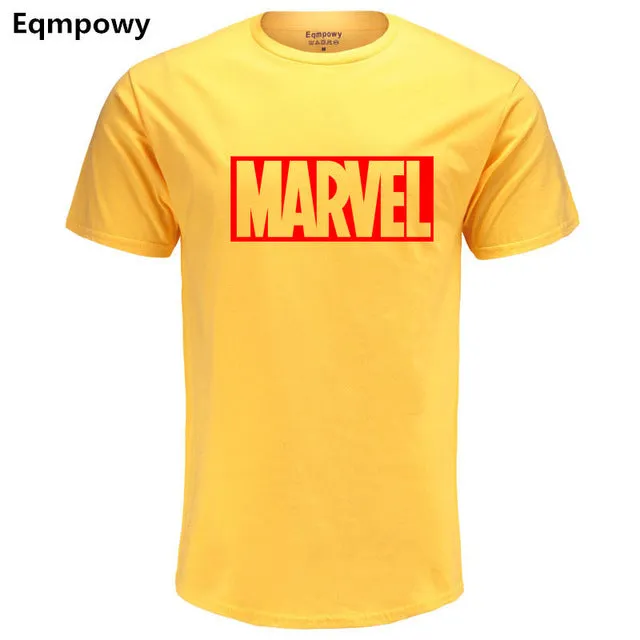 Eqmpowy 2018 New Fashion MARVEL t-Shirt men cotton short sleeves Casual male tshirt marvel t shirts men tops tees Free shipping