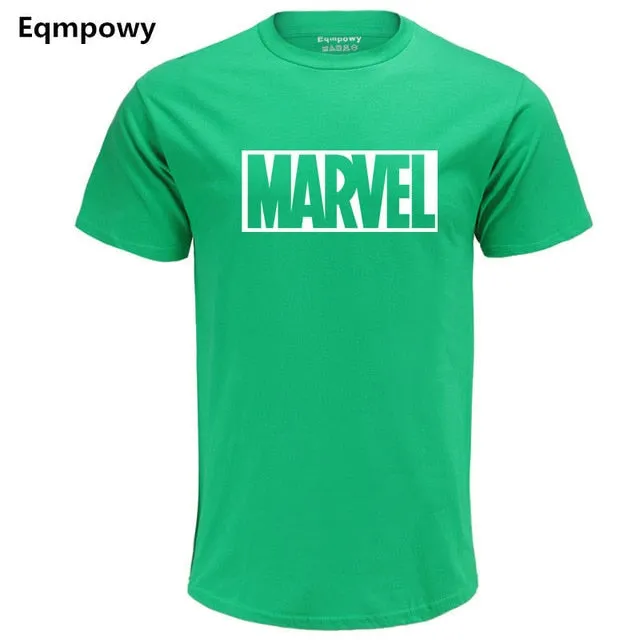 Eqmpowy 2018 New Fashion MARVEL t-Shirt men cotton short sleeves Casual male tshirt marvel t shirts men tops tees Free shipping