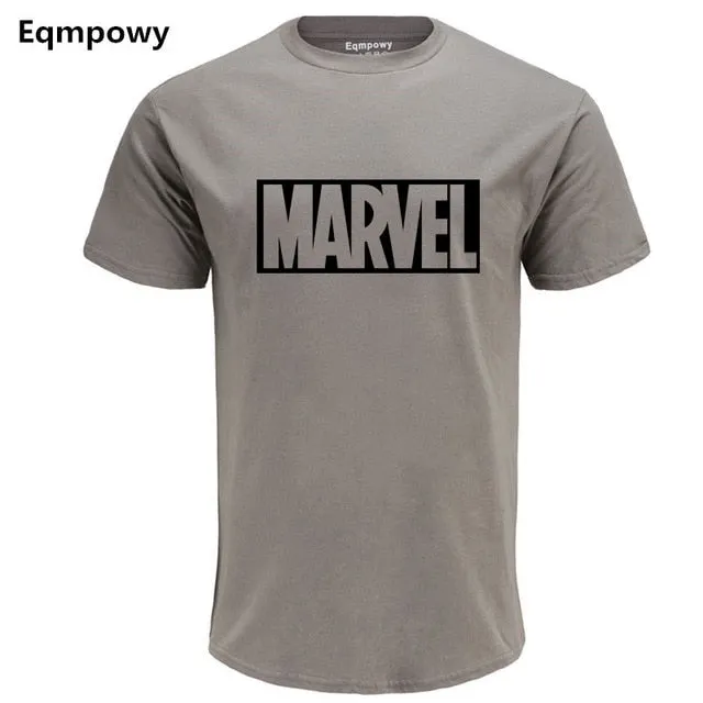 Eqmpowy 2018 New Fashion MARVEL t-Shirt men cotton short sleeves Casual male tshirt marvel t shirts men tops tees Free shipping