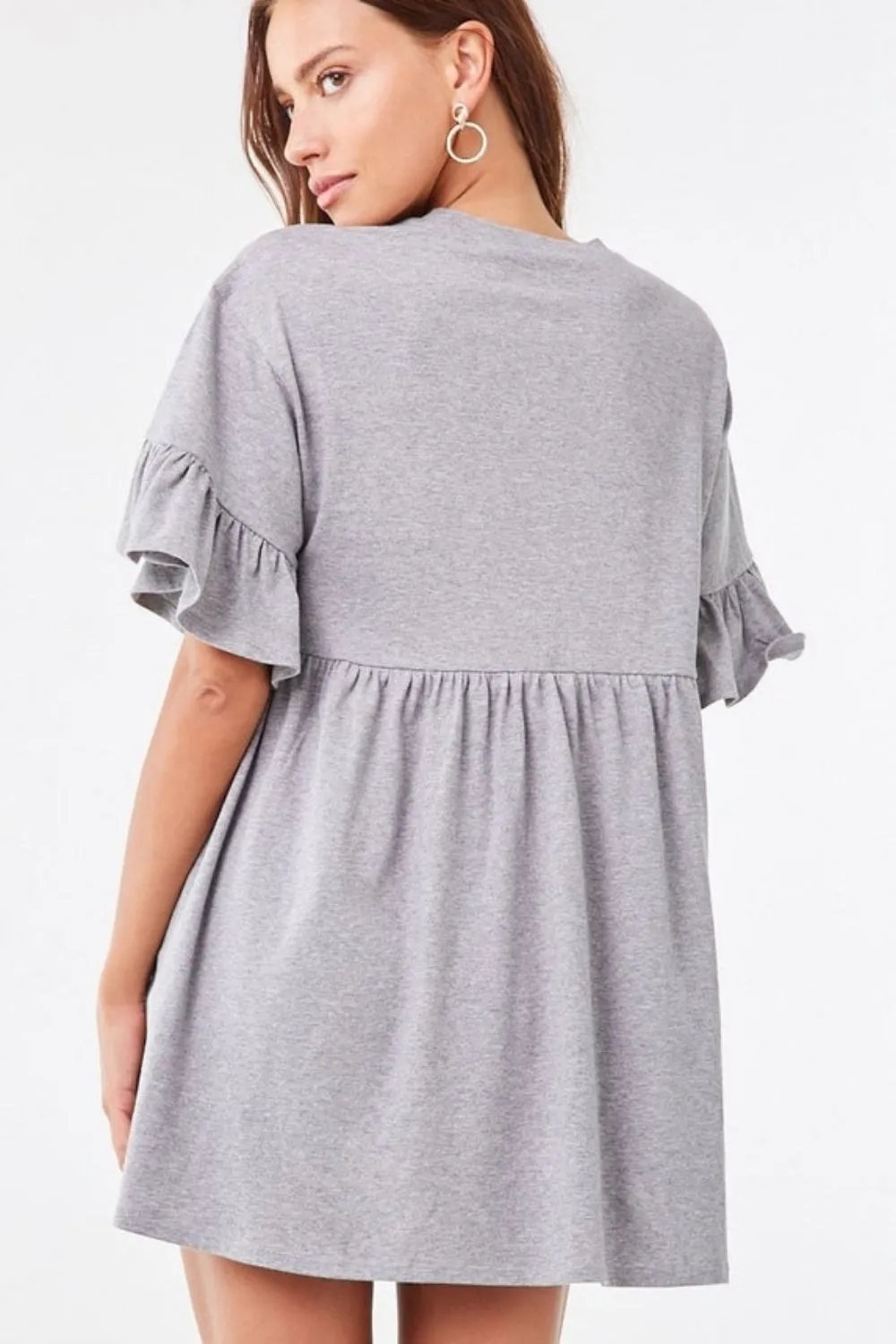 Flounce Trim Swin Dress