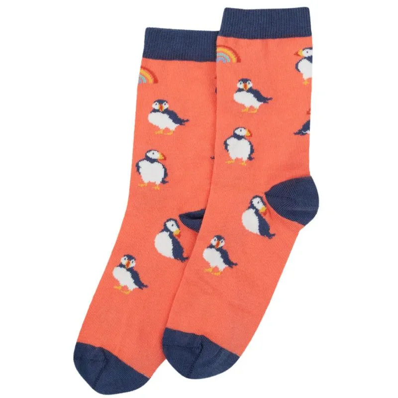 Frugi Rock My Socks - 3 Pack - Cantaloupe/Puffin