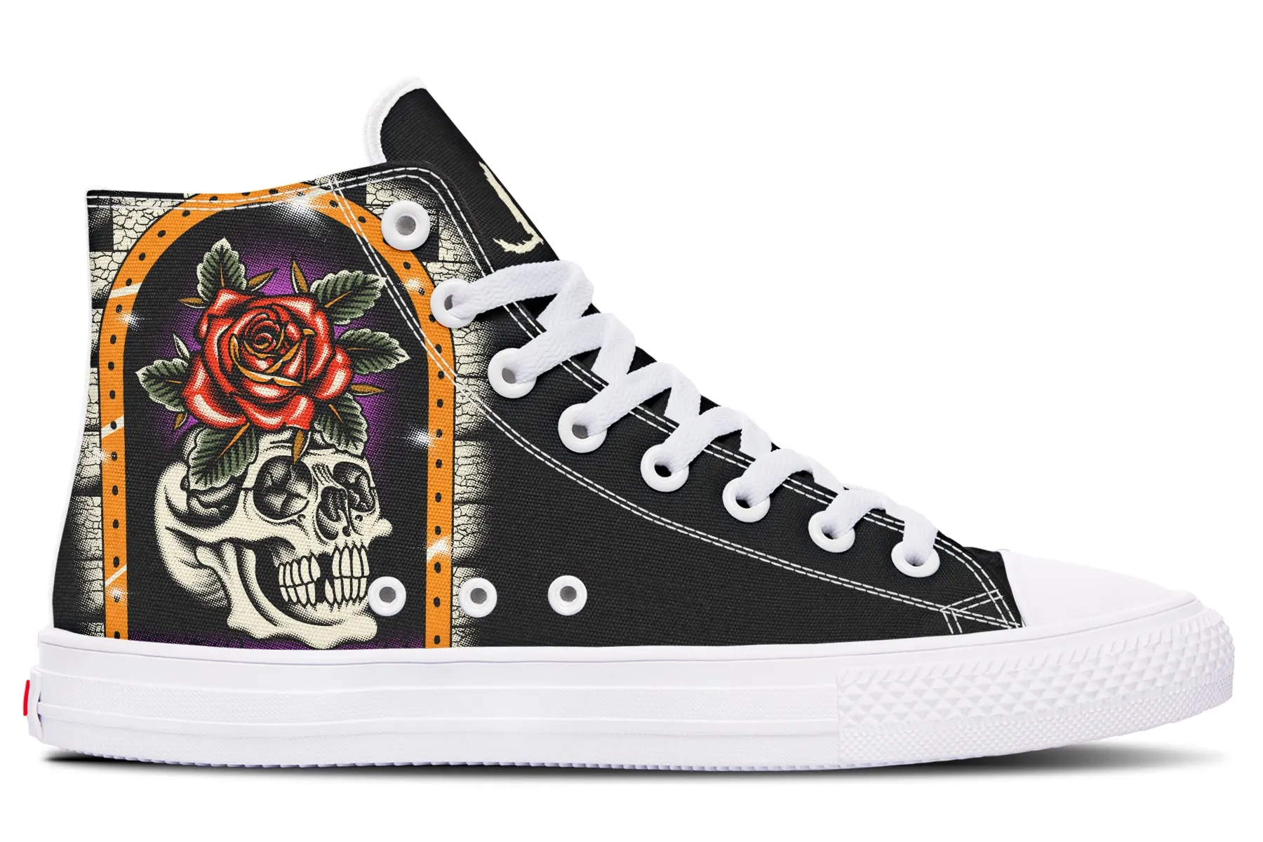 Furio Rose Skull High Tops