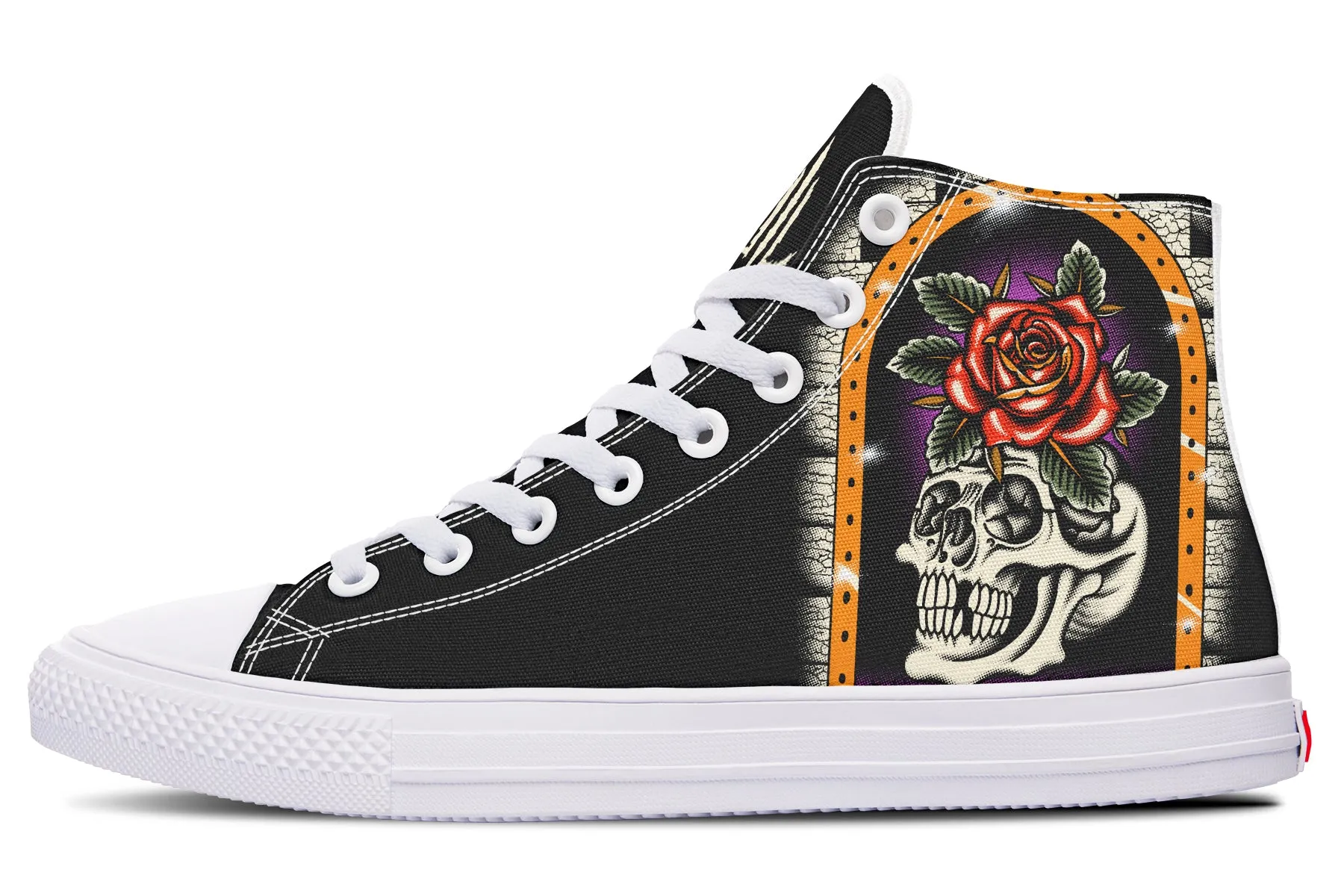 Furio Rose Skull High Tops
