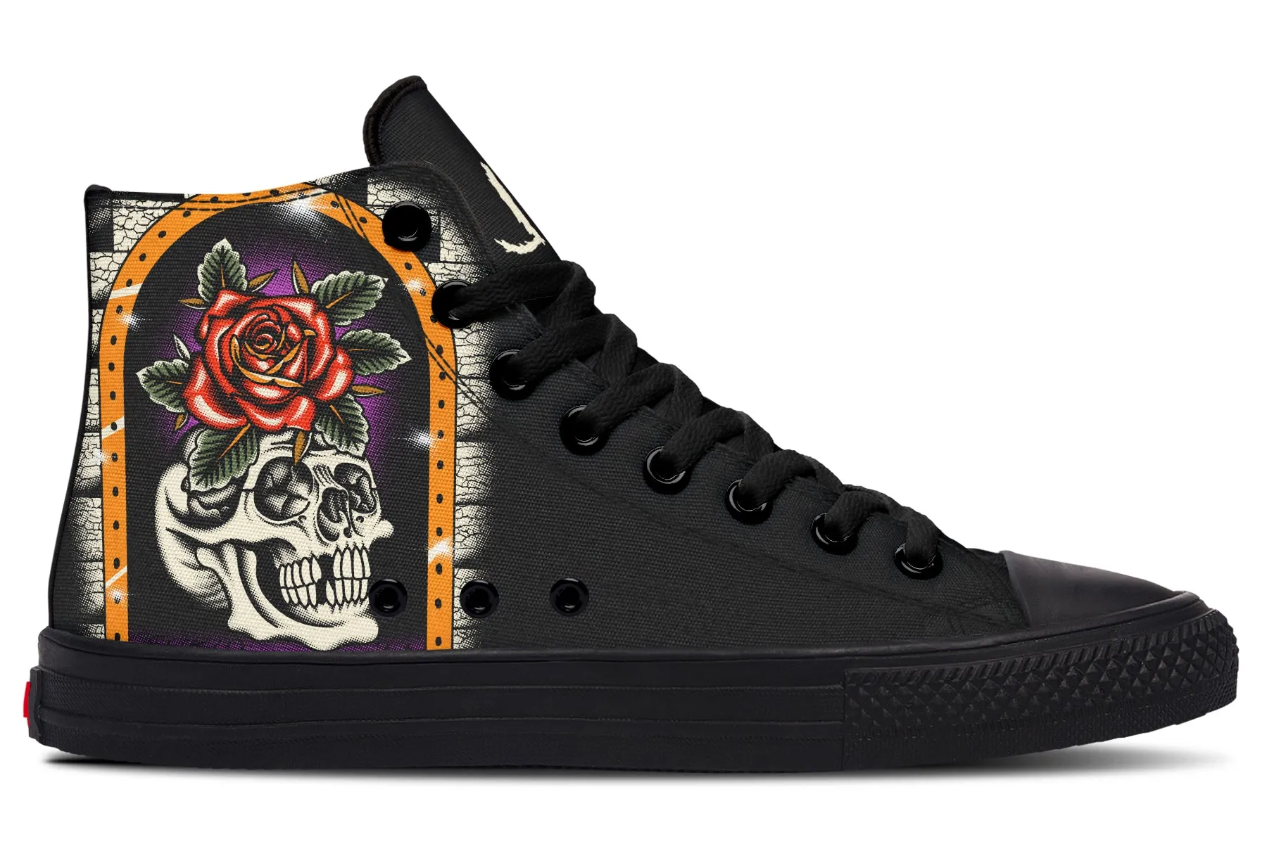 Furio Rose Skull High Tops