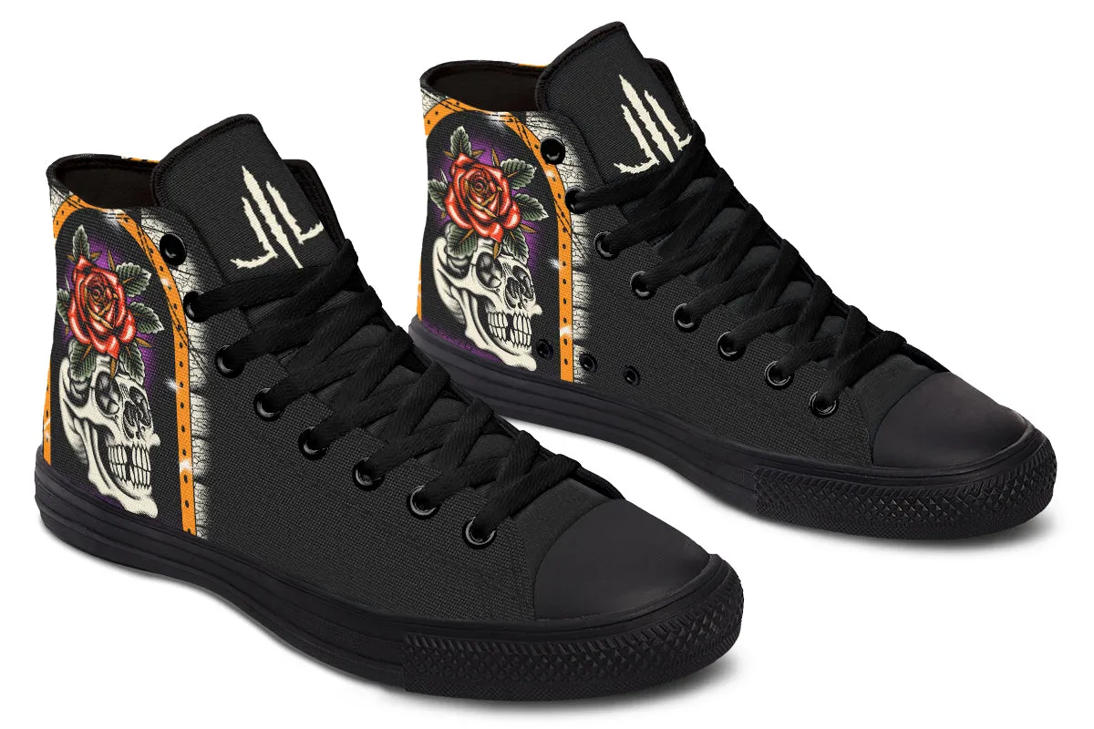 Furio Rose Skull High Tops