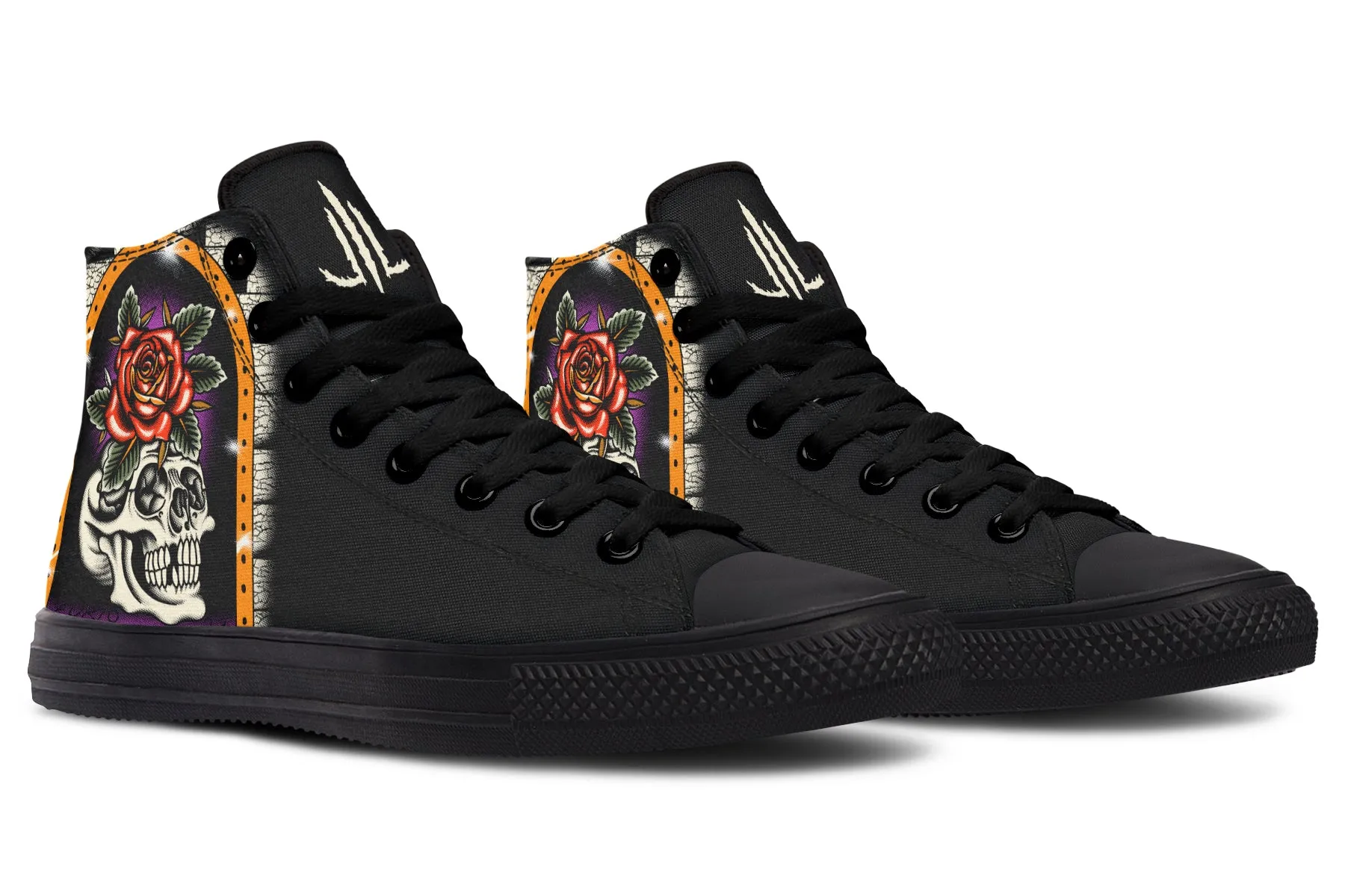 Furio Rose Skull High Tops