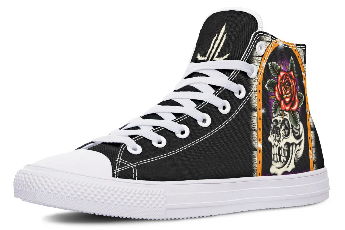 Furio Rose Skull High Tops