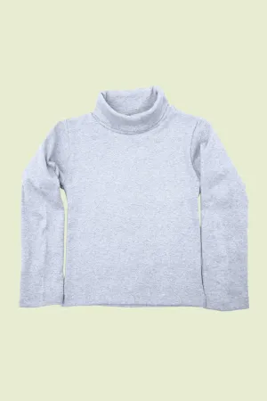 Girls Plain High Neck Tops