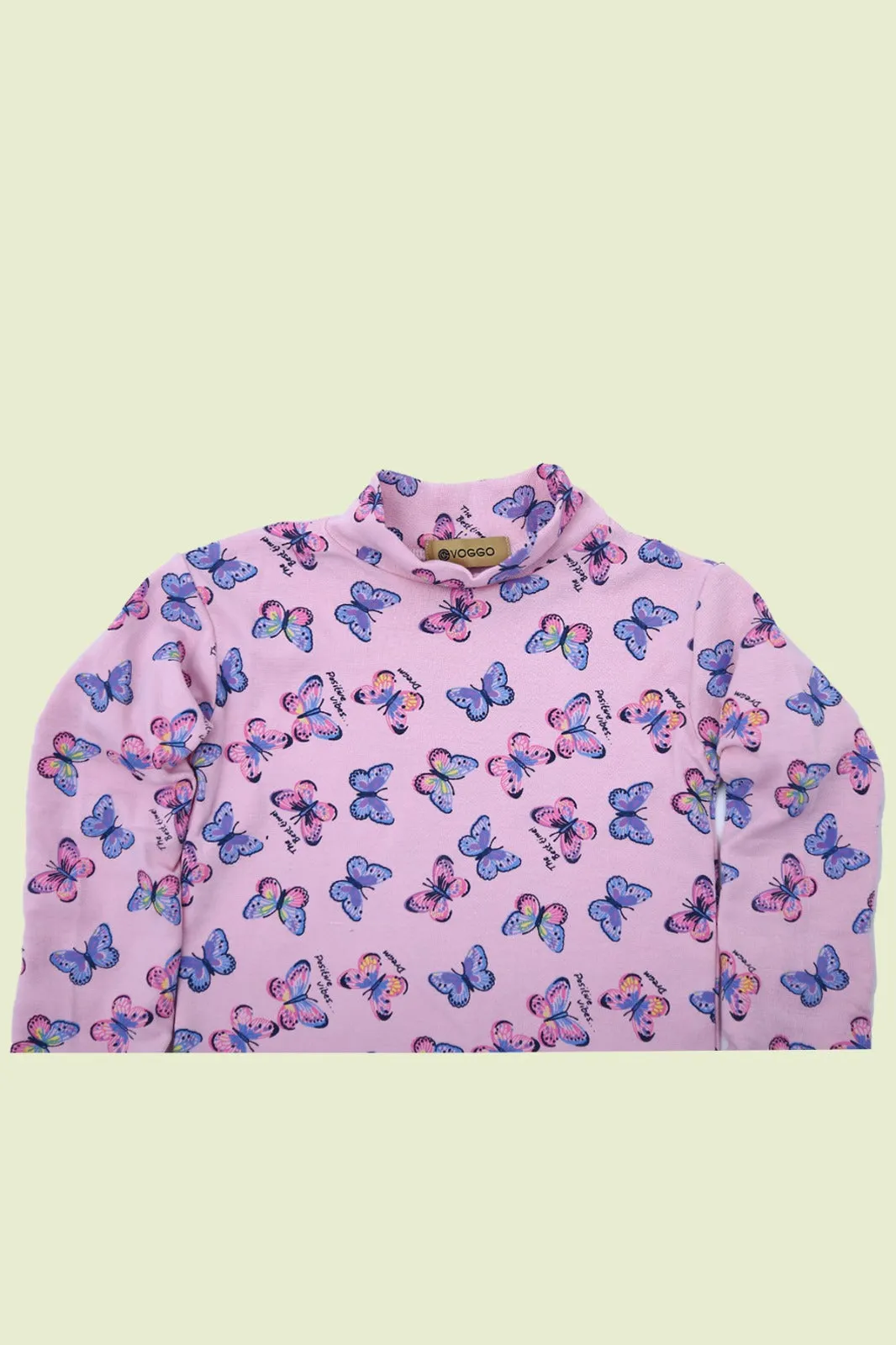 Girls Printed High Neck Tops