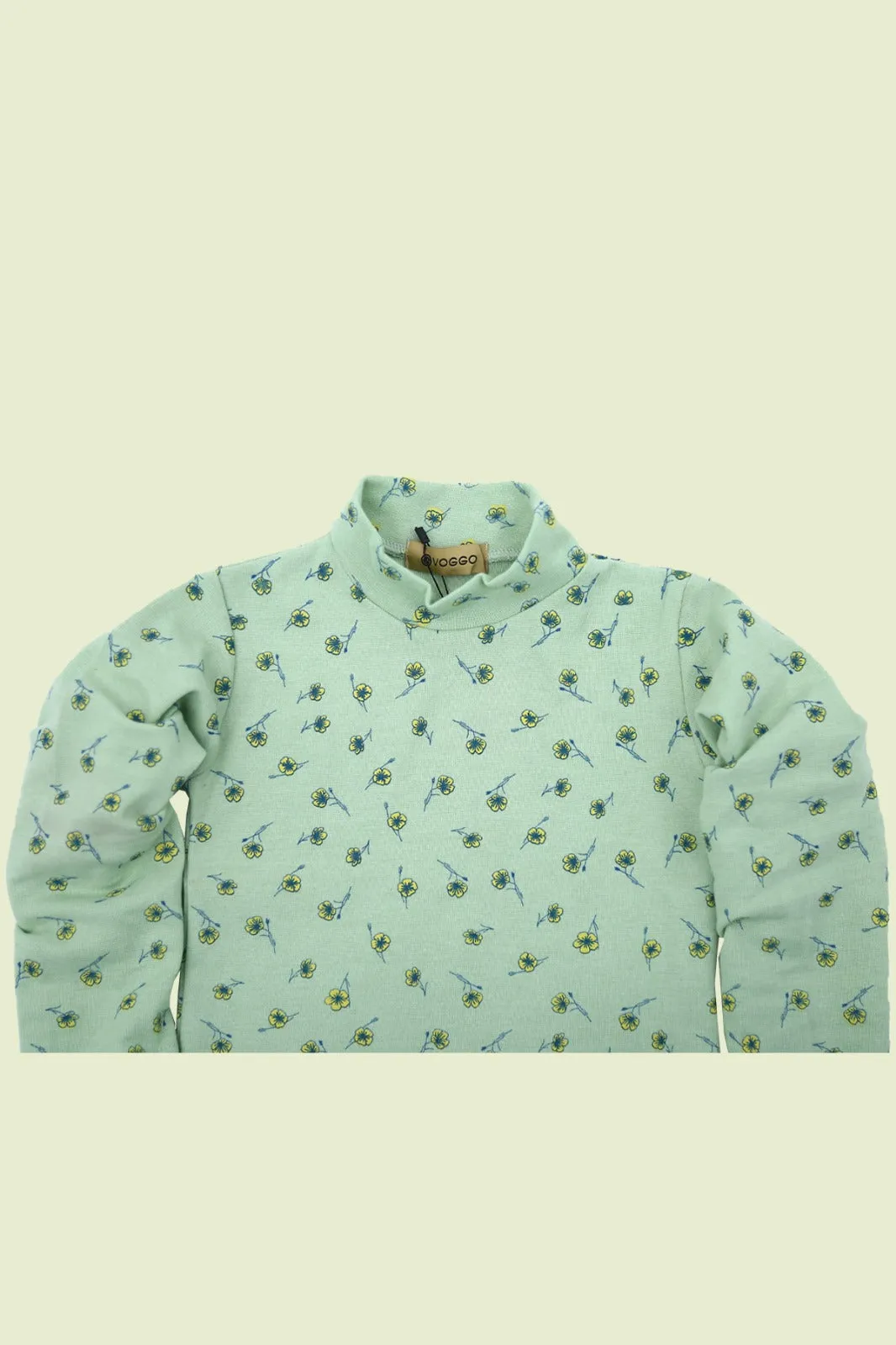 Girls Printed High Neck Tops