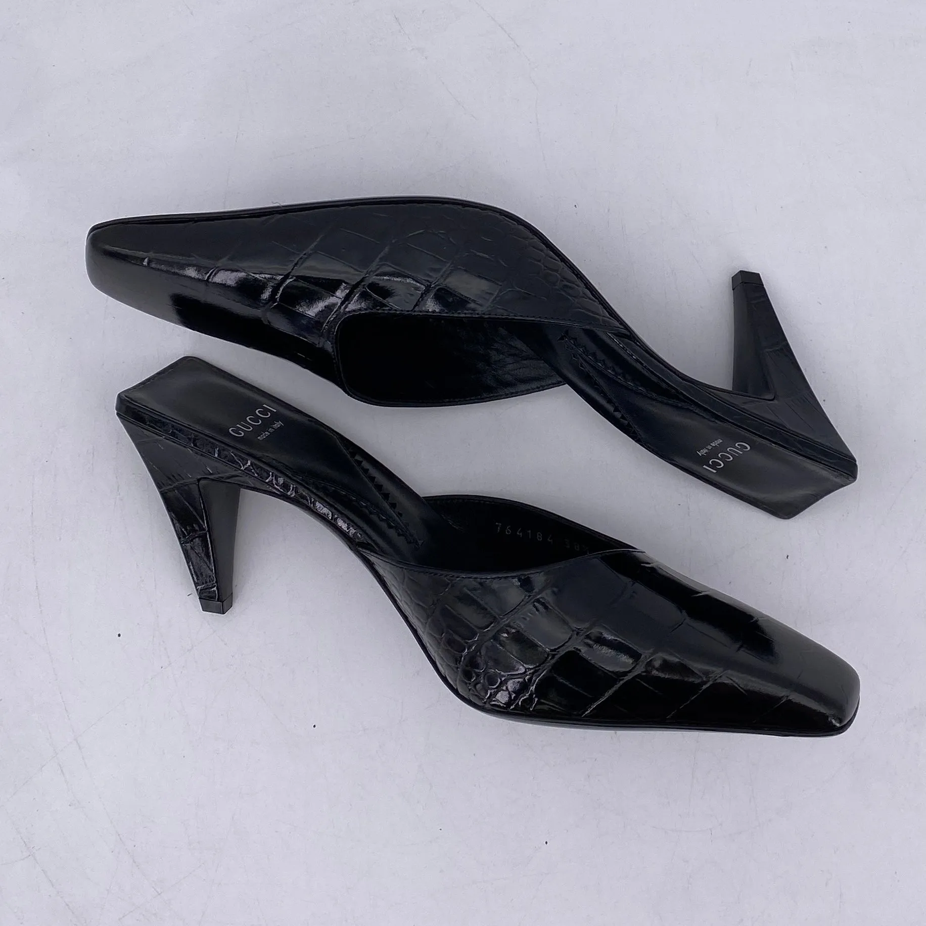 Gucci Mule "Mallory Croc"  New Size 38.5W