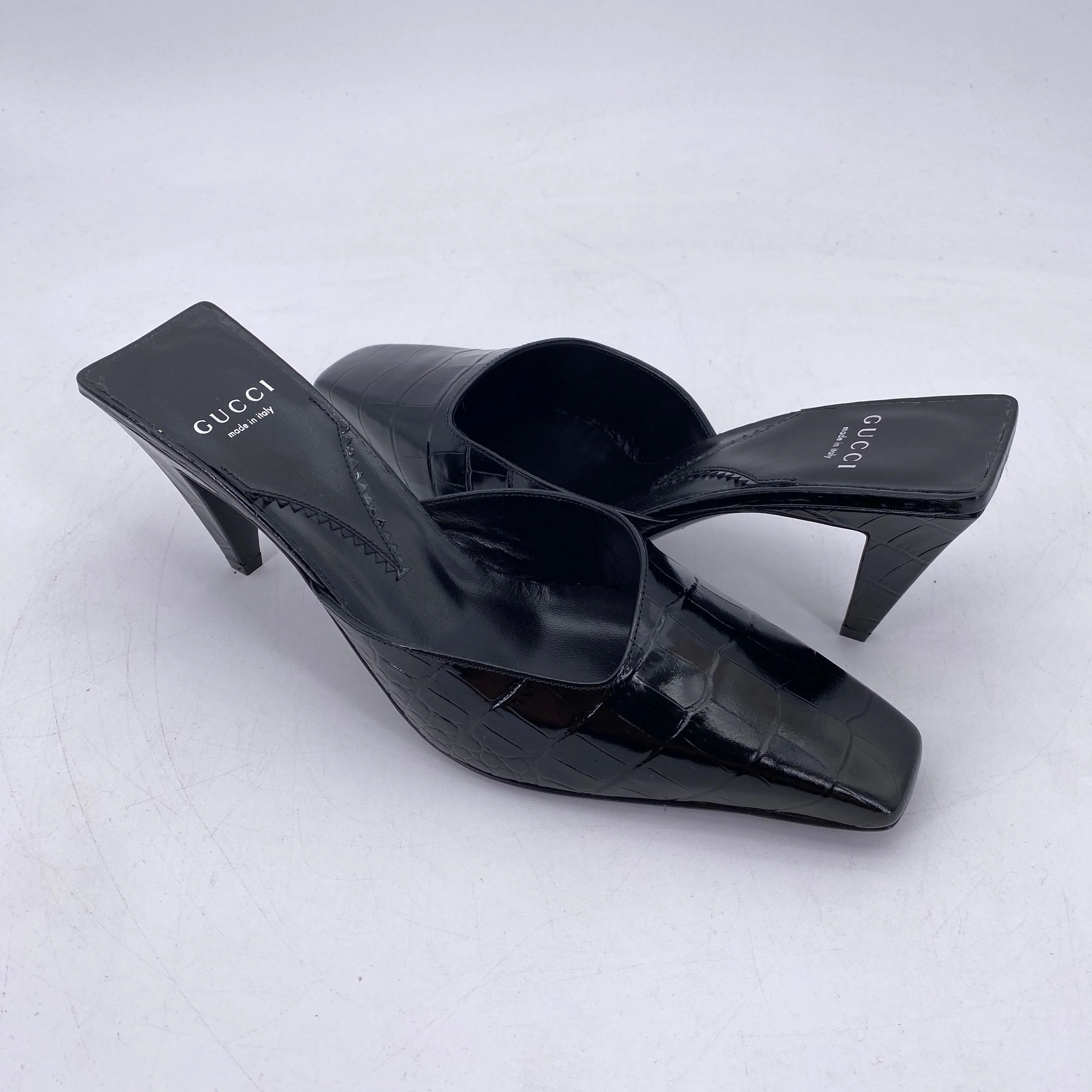Gucci Mule "Mallory Croc"  New Size 38.5W