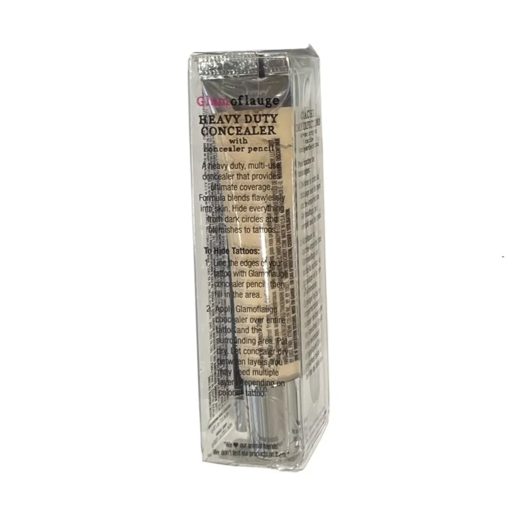 Hard Candy Glamoflauge Heavy Duty Concealer with Concealer Pencil, Ivory 1094