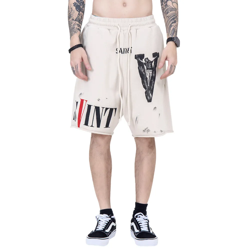 High Street Lettered Track Shorts