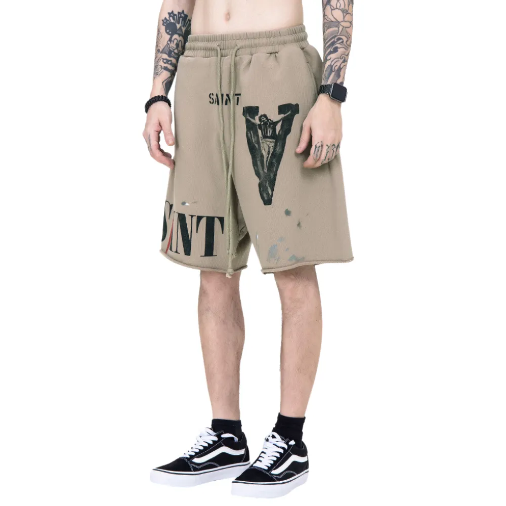High Street Lettered Track Shorts