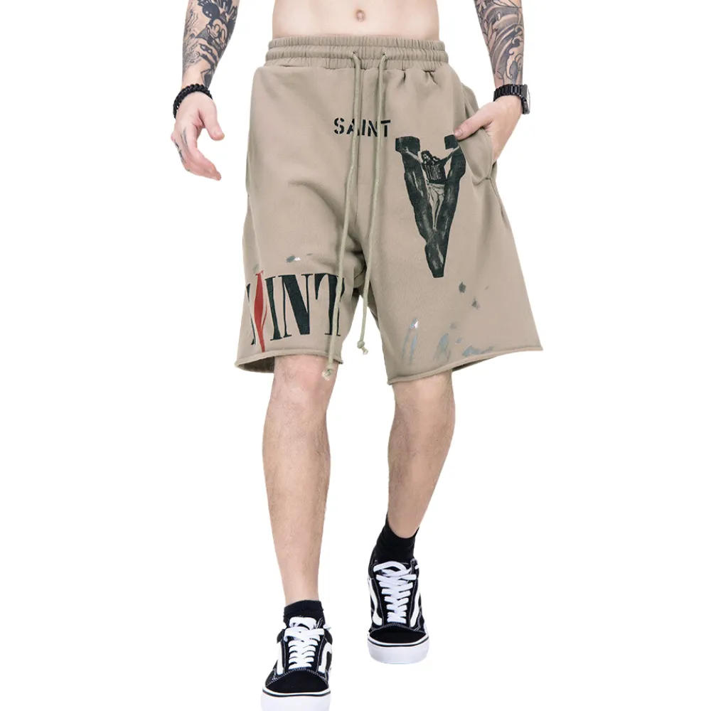 High Street Lettered Track Shorts
