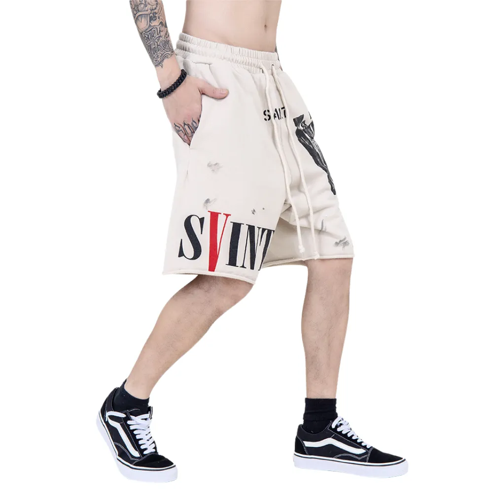 High Street Lettered Track Shorts