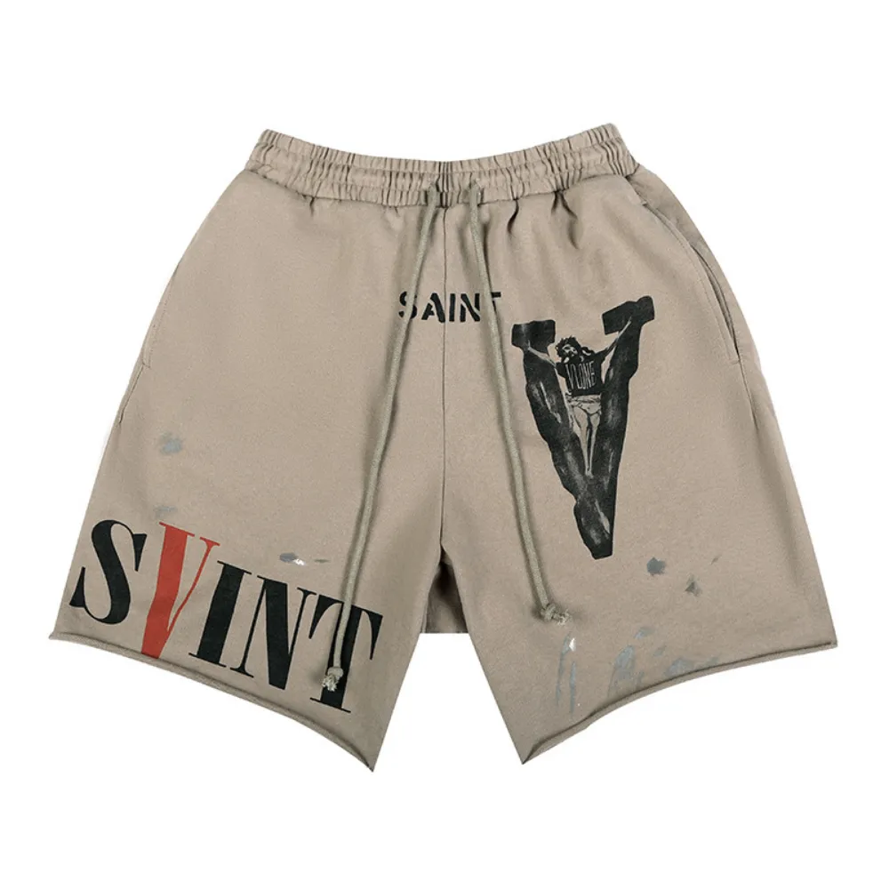 High Street Lettered Track Shorts
