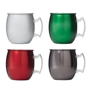 Holiday Moscow Mule Mugs, Set of 4