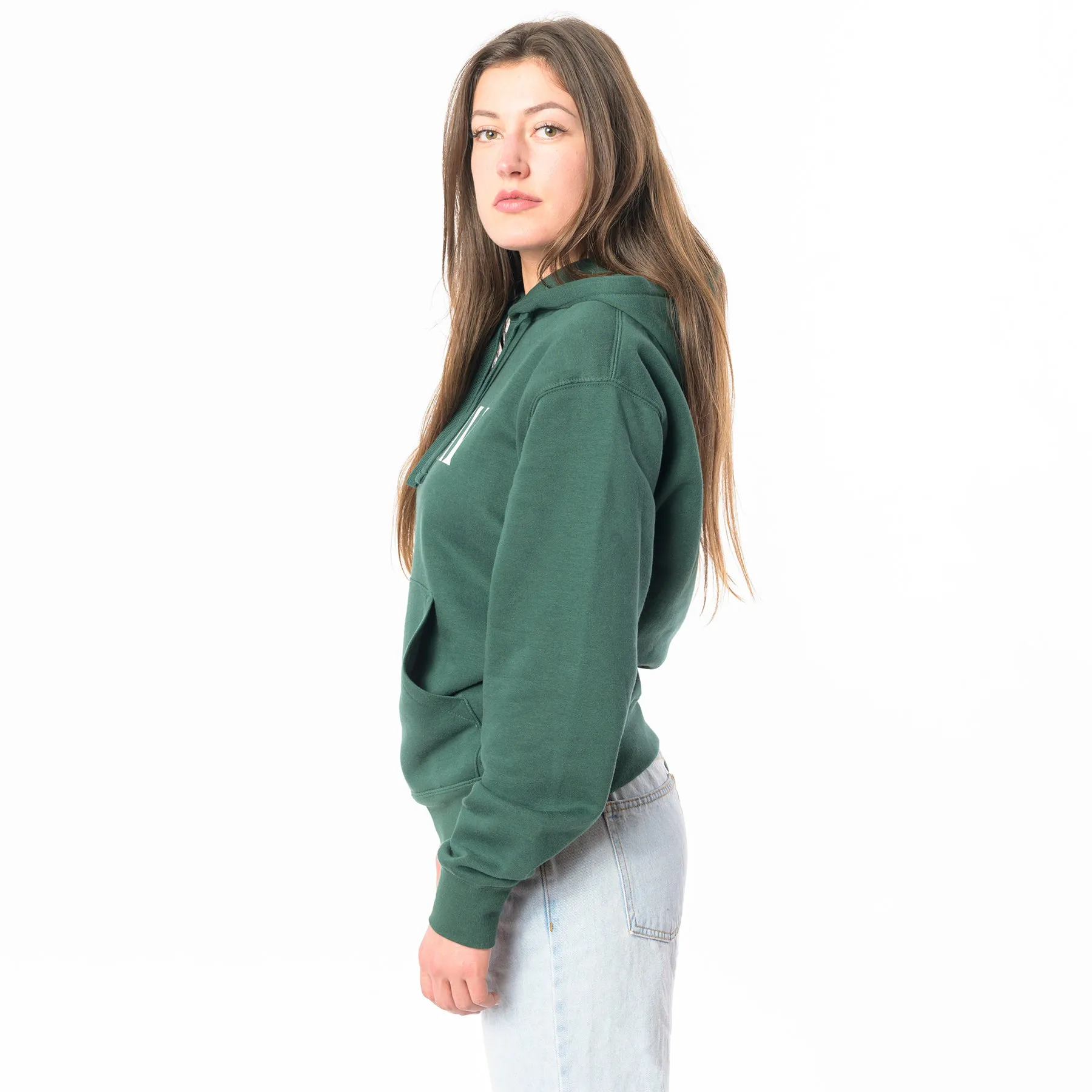 Hoodie “VACAY” - bottle green