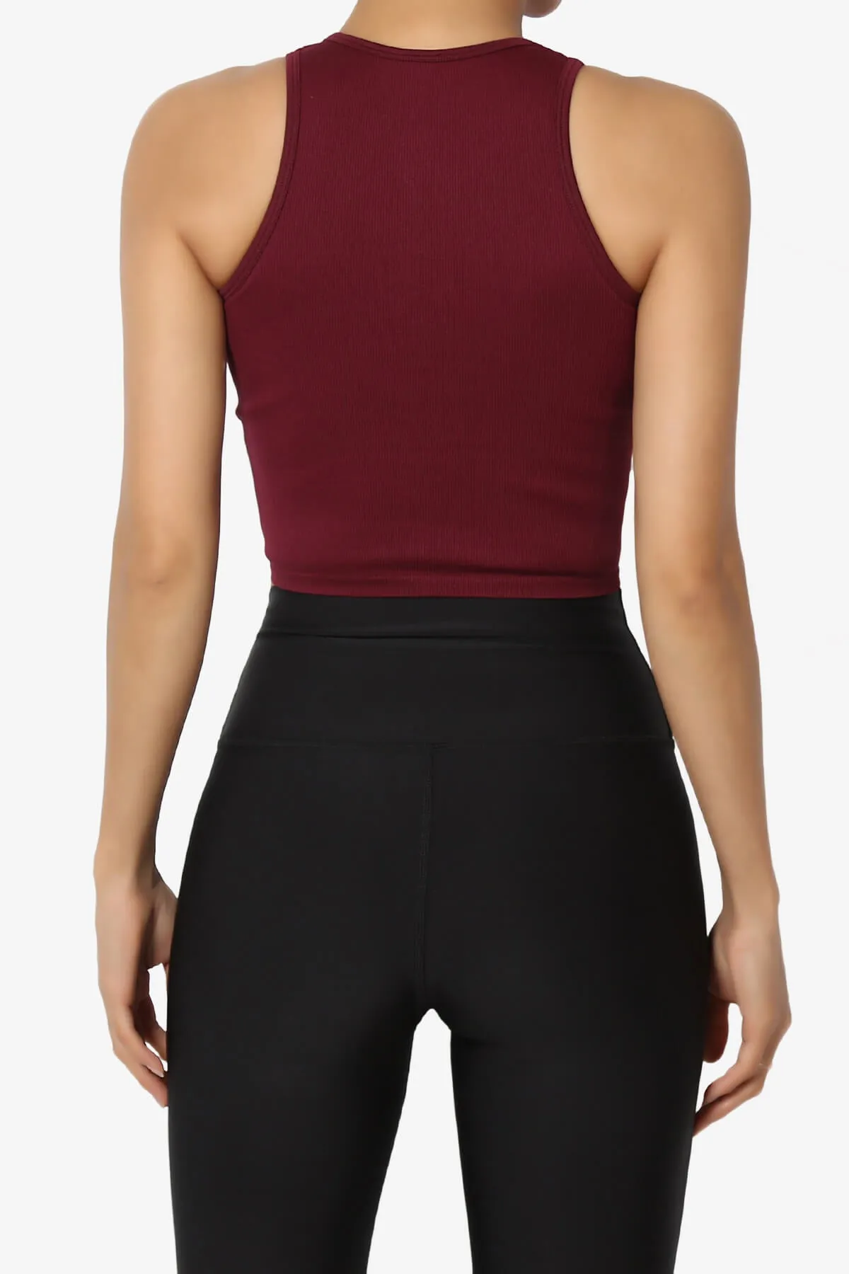 Jessa Ribbed Seamless Crop Tank Top