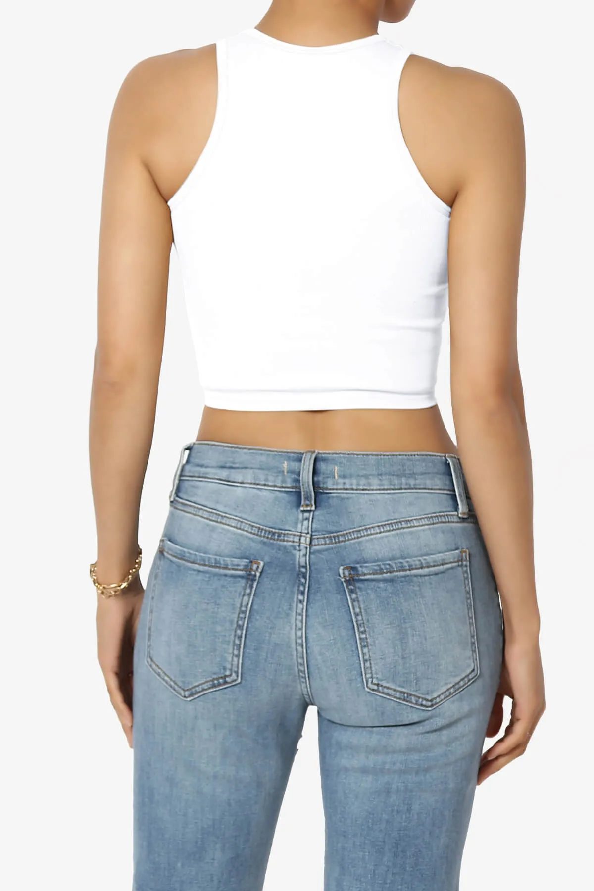 Jessa Ribbed Seamless Crop Tank Top
