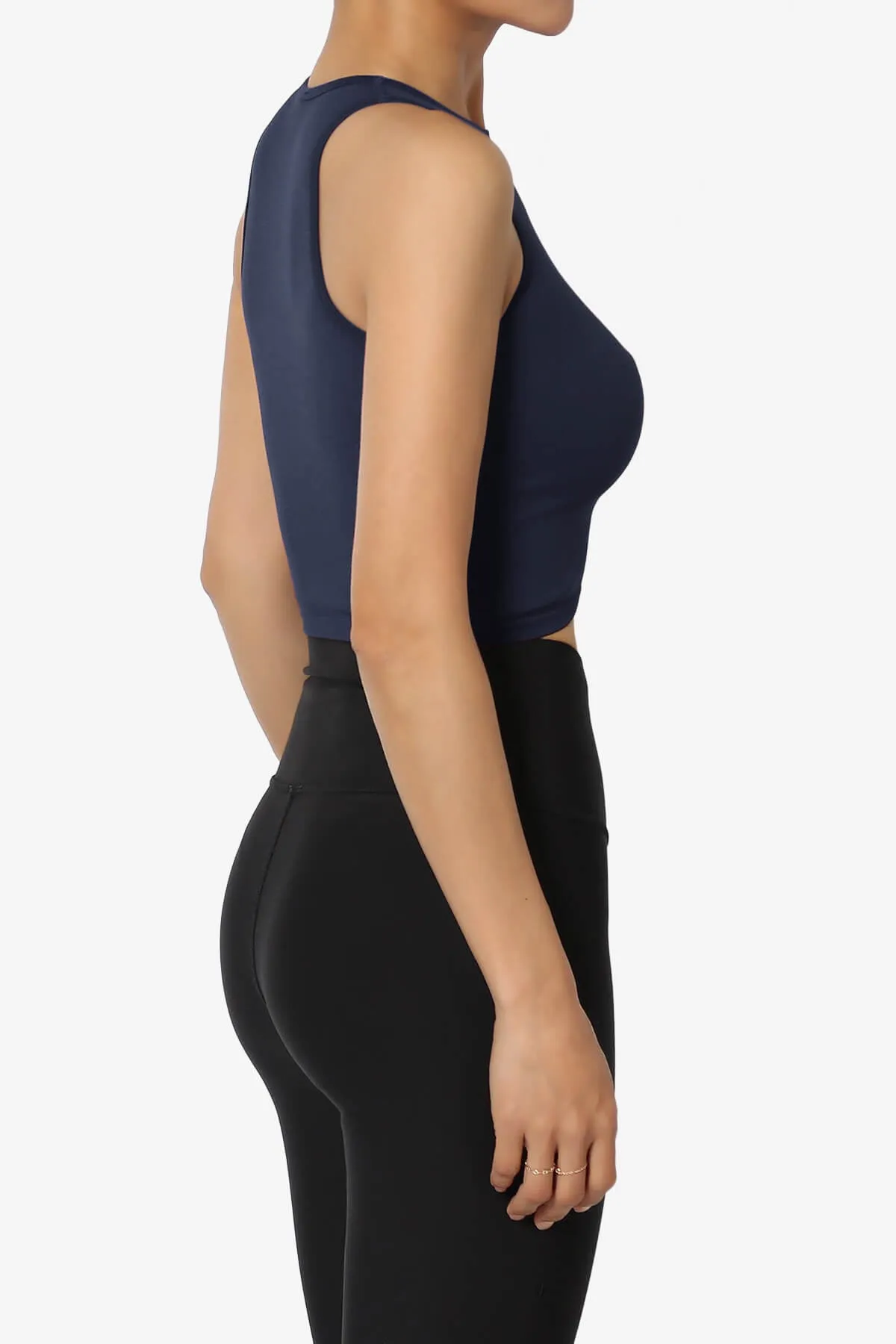 Jessa Ribbed Seamless Crop Tank Top