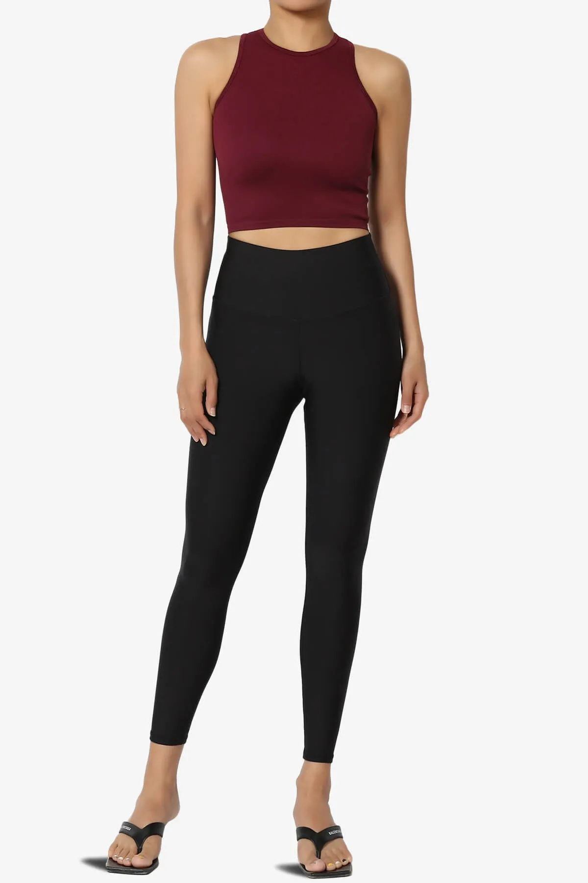 Jessa Ribbed Seamless Crop Tank Top
