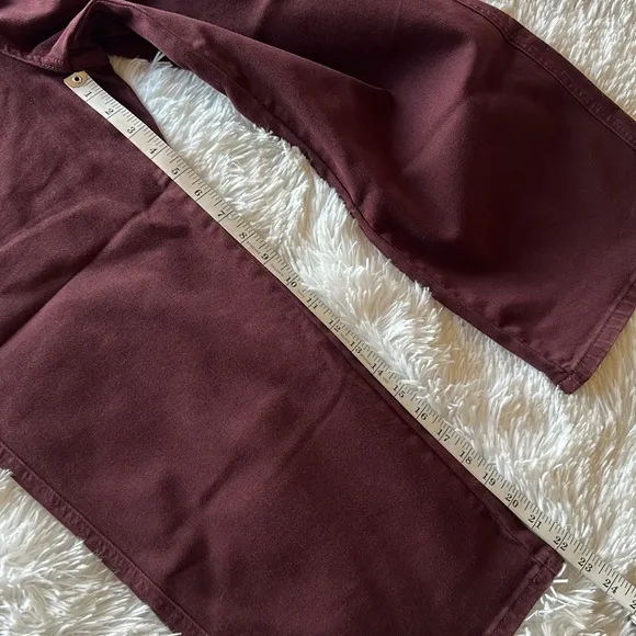 Judy Blue &quot;Eva&quot; Tummy Control Hi Waist Wide Leg Crop Burgundy Jeans 9/29 NWT