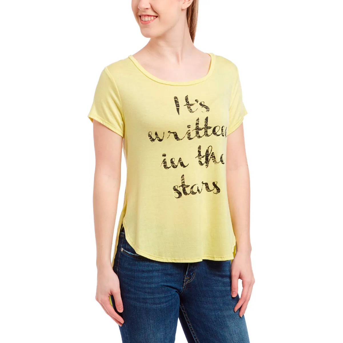 Junior Graphic Short Sleeve Top-Written in Stars