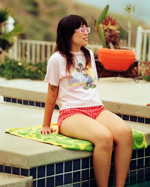 Junk Food Mickey Surf Flea Market Crop Top