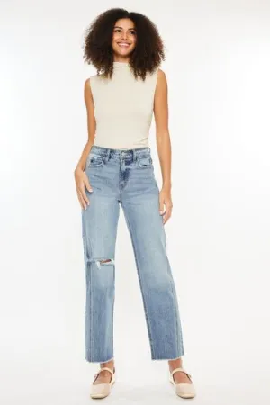 Kancan Ultra High Rise Distressed Straight Jeans ONLINE EXCLUSIVE